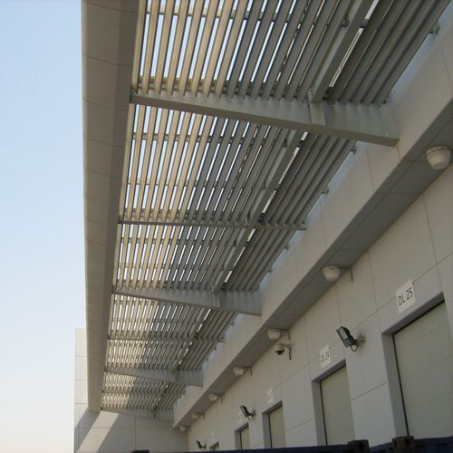 Aluminium-Sonnenschutzlamelle - Q-SL125 - AFS International B.V. - für Fassaden / vertikal / horizontal