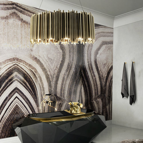 Dekorplatte für Wand - AGATHA LOTUS SURFACE  - Maison Valentina - für Bad / UV-resistent / Aluminium