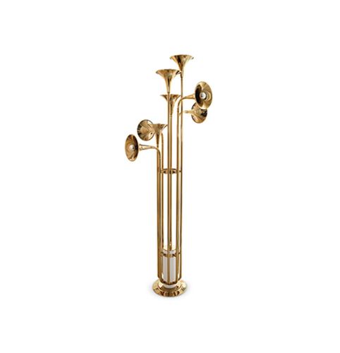 Stehleuchte - BOTTI - Maison Valentina - Messing / Messing mit Goldauflage / originelles Design