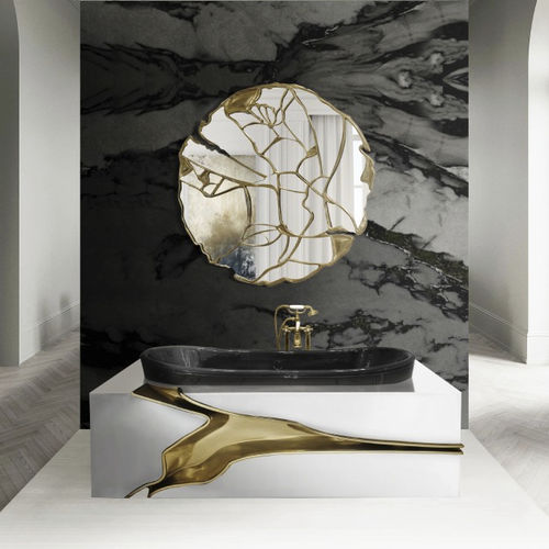 Wandmontierter Spiegel - GLANCE  - Maison Valentina - für Gewerbegebrauch / originelles Design / rund