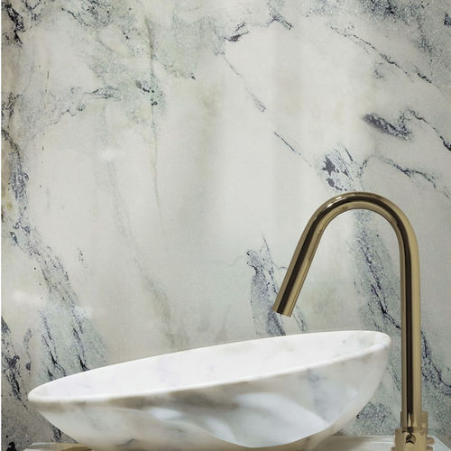 Aufsatzwaschbecken - SILK - Maison Valentina - Marmor / oval / ohne Öffnung