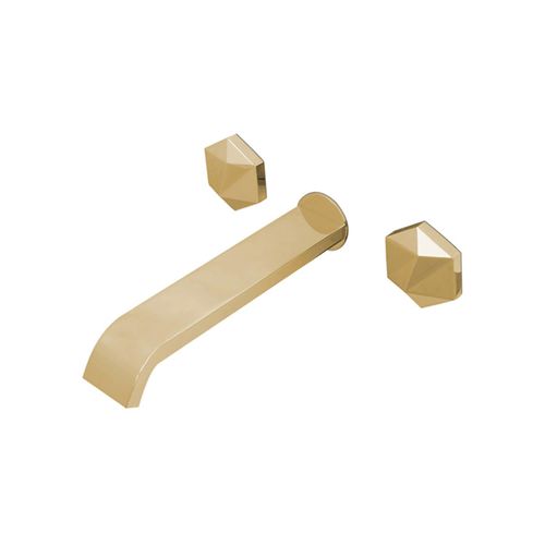 Zweigriffmischer für Waschtisch - DIAMOND - Maison Valentina - wandmontiert / Messing / für den Innenraum