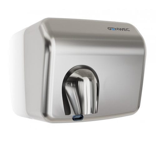 Automatischer Handtrockner - GW01 25 04 01 - genwec - gebürsteter Edelstahl / für Toiletten