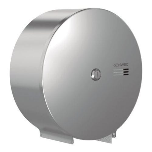 Wandmontierter Toilettenpapierhalter - GW03 02 04 01 - genwec - Edelstahl / gebürstet / für Gewerbegebrauch