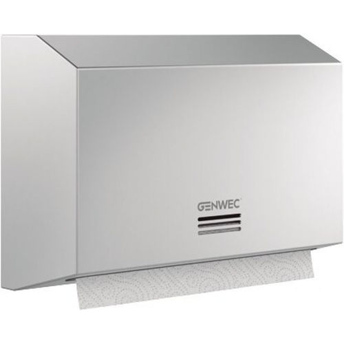 Wandmontierter Handtuchspender - GW03 04 04 01 - genwec - gebürsteter Edelstahl / aus Edelstahl 304 / für Gewerbegebrauch