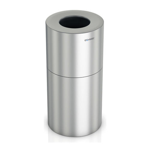 Aluminium-Abfallbehälter - GW06 16 02 01 - genwec - gebürstetes Aluminium / für den Innenraum / für Gewerbegebrauch