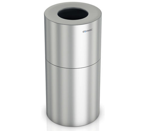 Papierkorb / gebürstetes Aluminium - GW06 17 02 01 - genwec