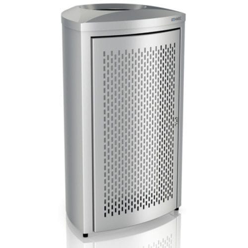 Papierkorb / gebürsteter Edelstahl - LARGE CAPACITY WASTE BIN - genwec