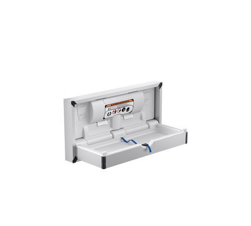 Edelstahl-Wickeltisch - GW07 03 04 02 - genwec - wandmontiert / mit Sicherheitsgurt / für öffentliche Sanitäreinrichtungen