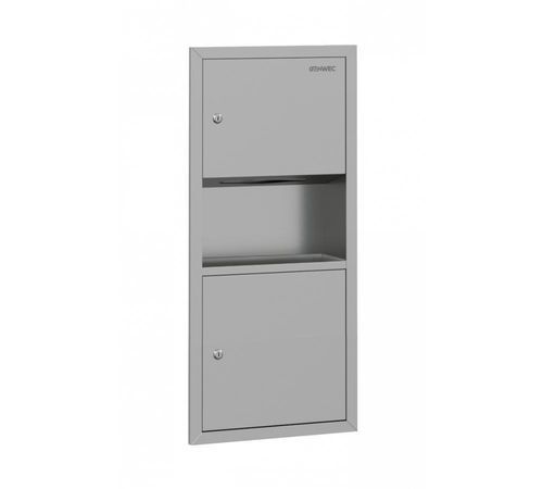 Einbau-Handtuchspender - GW09 02 04 01H1 - genwec - Einbau / Unterputz / mit Abfallbehälter