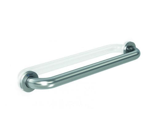 Stützgriff / gebürsteter Edelstahl - GW11 06 04 01 - genwec - gerade / wandmontiert / für Privatgebrauch