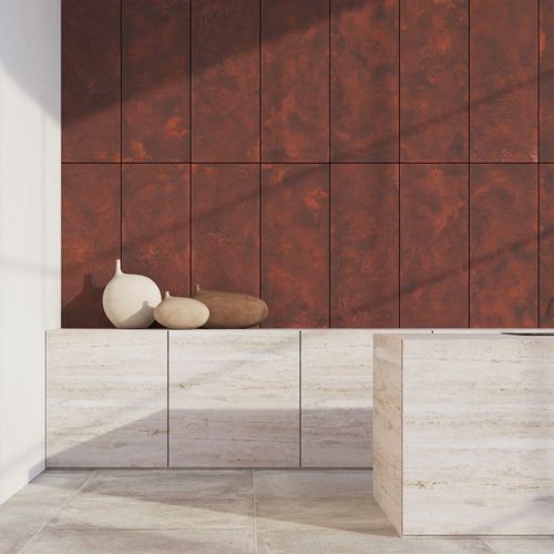 Innenwandverkleidung - CORTEN - Castelatto - für Außenbereich / Beton / texturiert