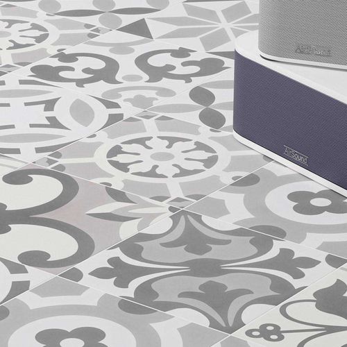 Feinsteinzeugfliesen - Cement Tradition Decor Mix - WOW Design EU - matt / für den Innenraum / für Außenbereich