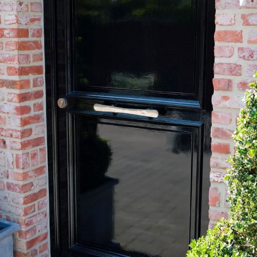 Türstoßgriff - PMBU-200  - Dauby - aus gealtertem Eisen / aus roher Bronze / Rohmetall