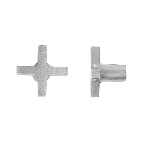 Klassischer Möbelknopf - PCRO - Dauby - aus gealtertem Eisen / Rohmetall / aus weißer Bronze