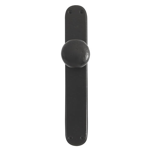 Klassischer Türknopf - PHR /P40  - Dauby - aus gealtertem Eisen / Rohmetall / aus weißer Bronze