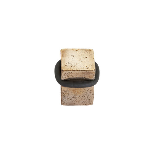 Türstopper aus gealtertem Eisen - PURE - Dauby - Rohmetall / aus weißer Bronze / aus roher Bronze
