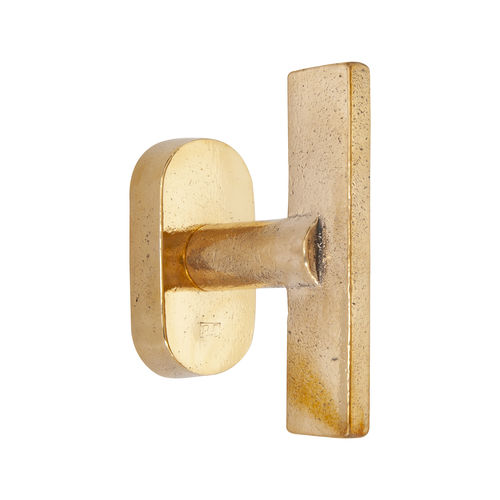 Fenstergriff - PH2017″T” /32  - Dauby - aus gealtertem Eisen / Rohmetall / aus roher Bronze