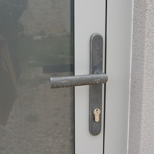 Türgriff - SECURITY PH1930 + PH1930  - Dauby - aus gealtertem Eisen / Rohmetall / aus roher Bronze