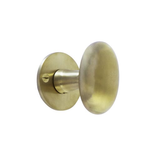 Klassischer Türknopf - COH1020/50F - Dauby - gebürstetes Messing