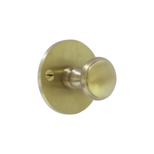 Klassischer Garderobenhaken - COTH304  - Dauby - gebürstetes Messing / individuell / für Badezimmer