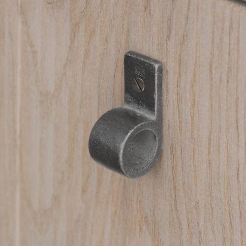 Klassischer Möbelknopf - PFL-30 - Dauby - aus gealtertem Eisen / Rohmetall / aus weißer Bronze
