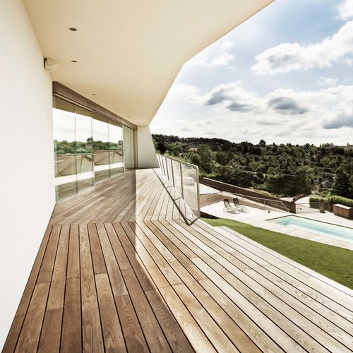 Holzpaneel für Bauanwendungen - GARDASEE - Mareiner Holz - für Dachterrassen / zur Außenraumgestaltung / Esche