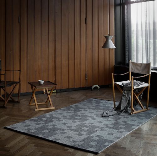 Moderner Teppich - EA - Fabula living - Motiv / Wolle / Baumwolle