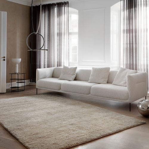Moderner Teppich - GJALL - Fabula living - einfarbig / Baumwolle / Viskose