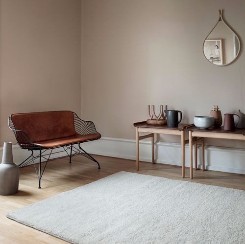 Moderner Teppich - THOR - Fabula living - einfarbig / Baumwolle / Neuseelandwolle