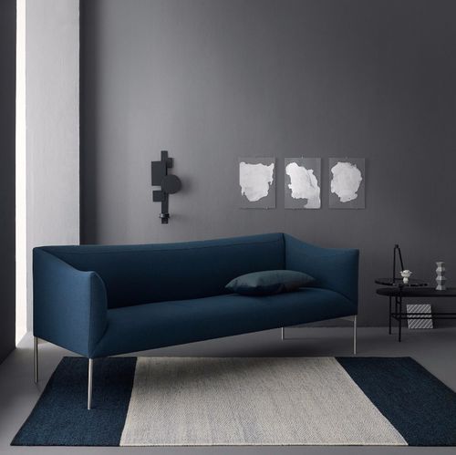 Moderner Teppich - PRIMULA - Fabula living - mehrfarbig / Neuseelandwolle / Leinen