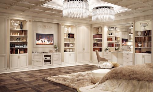 Klassische Wohnwand - CAPRICCIO - Casta Diva Interiors - Holz / lackiertes Holz