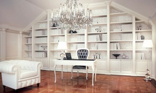 Hohes Bücherregal - FEDORA - Casta Diva Interiors - wandmontiert / klassisch / Holz
