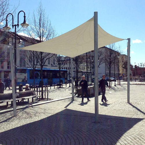 Sonnensegel für Gewerbegebrauch - SUN - POWERPLAST - dreieckig / rechteckig / quadratisch