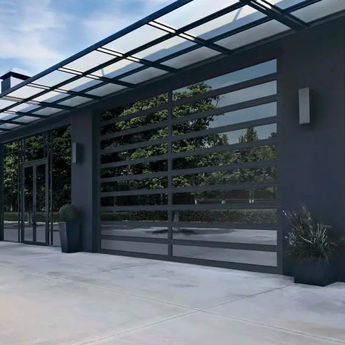 Aluminium-Industrietor - ARCHITECTURAL SERIES - Copy door - Sektional / massives Aluminium / Polyurethan