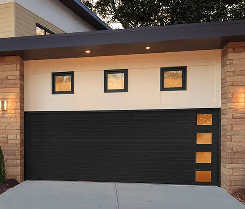 Stahl-Garagentor - MODERN  - Copy door - Sektional / Polystyrol / Polyurethanschaum