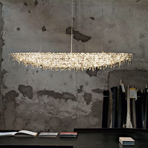 Kronleuchter / originelles Design - UGOLINO SLIM - Lolli e Memmoli - Kristall / Halogen / handgefertigt
