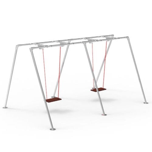 Aluminiumschaukel - KAGP121 - Kreal - Spielplatz / doppelt
