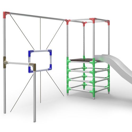 Klettergerüst für Spielplätze - SLIDE + SPIDER - Kreal