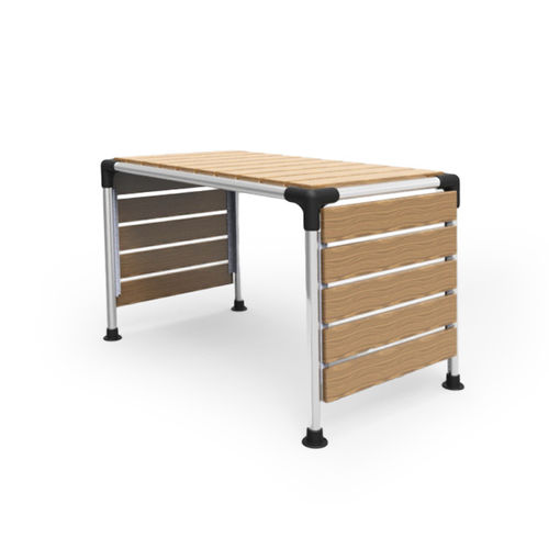 Moderner Tisch - KAGP061 - Kreal - Aluminium / Gestell aus Aluminium / rechteckig