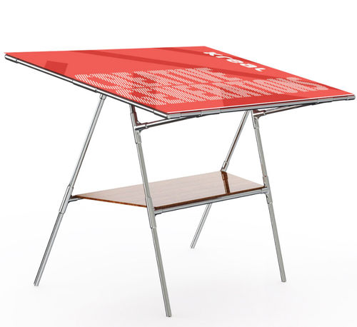 Moderner Tisch - KAGP104 - Kreal - Aluminium / Gestell aus Aluminium / rechteckig