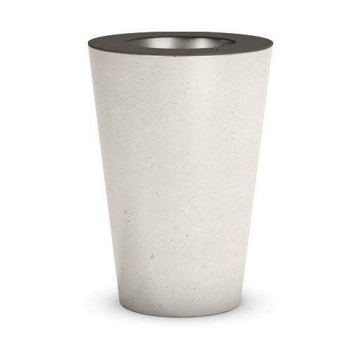 Park-Abfallbehälter - SMOOTH - THE ITALIAN LAB SRL - Stahlblech / Beton / modern