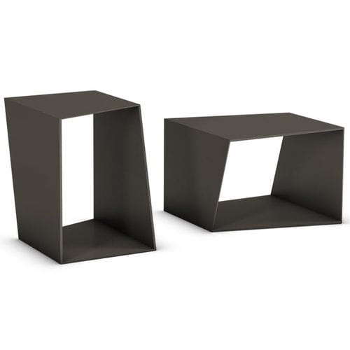 Moderner Hocker - CLUB - THE ITALIAN LAB SRL - Gestell aus Stahlblech / für öffentliche Bereiche / für Außenbereich