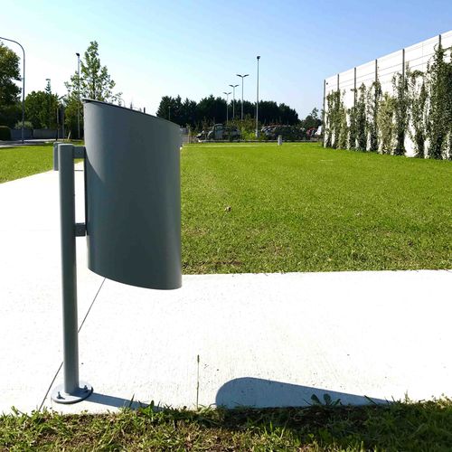Park-Abfallbehälter - CHEAP - THE ITALIAN LAB SRL - bodenstehend / Stahlblech / ohne Deckel