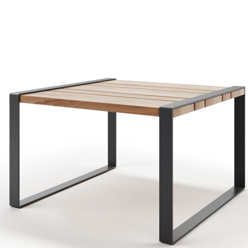 Moderner Picknicktisch - EASY EVO RECY - THE ITALIAN LAB SRL - Tropenholz / Recyclingkunststoff / WPC