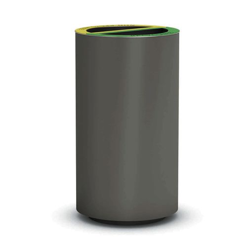 Park-Abfallbehälter - RECYBIN 2 - THE ITALIAN LAB SRL - System / pulverbeschichteter Stahl / ohne Deckel