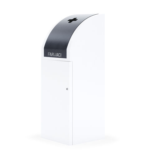 Park-Abfallbehälter - RECYPHARM 100 - THE ITALIAN LAB SRL - System / Stahlblech / modern