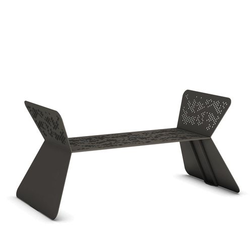 Moderne Bank für den öffentlichen Raum - EGO C - THE ITALIAN LAB SRL - galvanisiertem Stahl / pulverbeschichteter Stahl / mit Armlehnen
