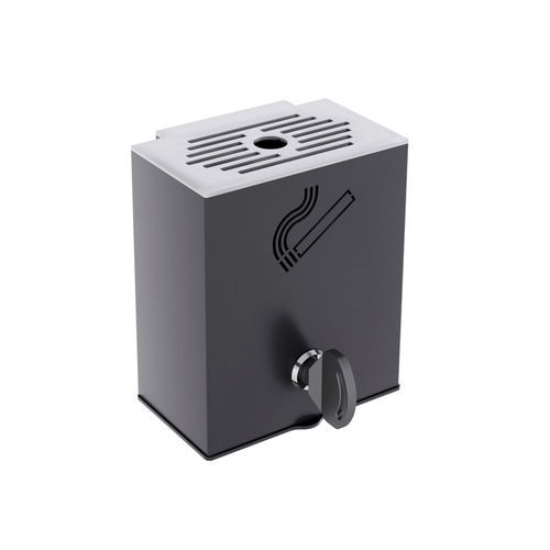 Sockel-Aschenbecher - ASHTRAYS RECTANGULAR - THE ITALIAN LAB SRL - Stahl / für Außenbereich / für öffentliche Bereiche