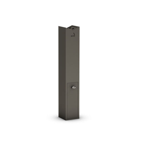 Sockel-Aschenbecher - COLUMN - THE ITALIAN LAB SRL - galvanisiertem Stahl / für den Außenbereich / für öffentliche Bereiche